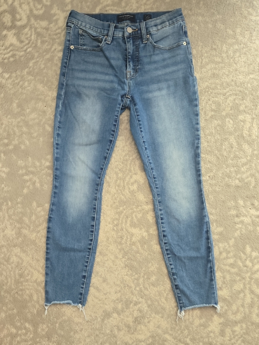 Lucky Brand Medium Blue High-Rise Skinny Jeans
